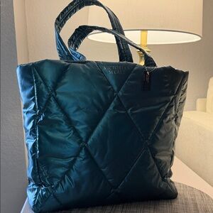 Victoria's Secret Teal Quilted Tote